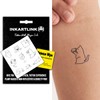INKARTLINK Semi Permanent Tattoo, ins style, cute cat line tattoo,