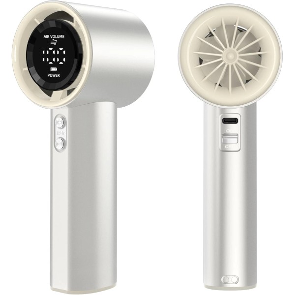 Portable Handheld Fan, Speed (1-100) Adjustable Turbo Personal, 4000mAh Battery