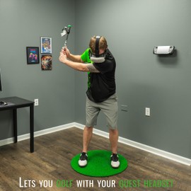 DeadEyeVR - DriVR Elite Mini - Golf Club for Meta Quest 2, 3, and Pro - Realistic VR Golf Simulator Handle - Adjustable Weighted VR Golf Club Grip for Enhanced Play