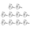 10Pcs Solar Panel Mid Clamps Waterproof Mount Aluminum Bracket Mounting
