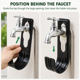 Wall Mount Garden Hose Holder for Outdoor Watering – Space-Saving Anti-Abrasion Hose Storage Rack for Garden Use