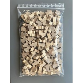 Generisch Toy Figures Rabbits 125 Pieces Nature I Board Game Figures Wooden Board Game Set Game Figures Wood Board Game Set Game Set