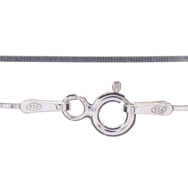 Markylis - Genuine Solid 925 Sterling Silver Smooth Square Snake