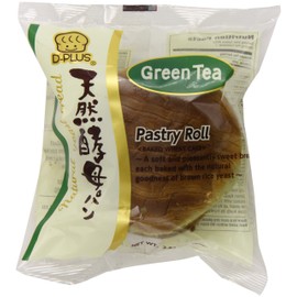 D-Plus Tennen Koubo Japanese Bread, Green Tea, 2.82 Ounce