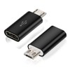 USB C Adapter, BabyElf Type C Female to Micro USB