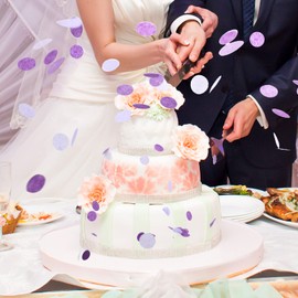 VCOSTORE 5000 Pcs Confetti Multicolour - Wedding Confetti Table Paper Circles Confetti Gender Reveal Confetti For Hen Party, Birthday and Gender Reveal(50g)