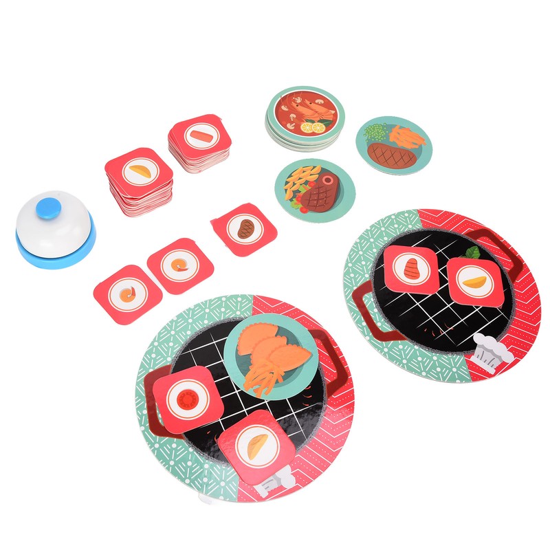 Children Card Toys Food Puzzle Board Matching Game Toys Early