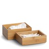 Zeller 13318 Organiser Box Set of 2 Bamboo Approx. 14.5