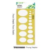 Traceease Geometric Drafting 45° Ellipse Template Drawing Stencil, Designing Template