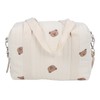Multifunctional Baby Stroller Storage Bag Zipper Embroidery Reusable Handbag Nappy