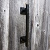 Hearth Creek 12" Rustic Black Barn Door Handle Pull for