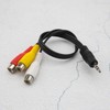 EMSea 2Pcs 3.5mm Male to 3 RCA Female Adapter Cables