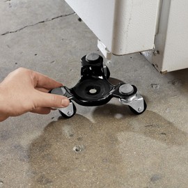 200 Lbs Capacity 3 Wheel Dolly Mover Carrier Swivel Casters for Furniture Heavy Crates Bulky Items Plants Bags Boxes Moving W8 in. x H3 in.