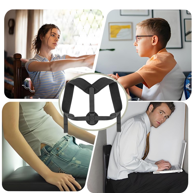 1 x Back Straightener, Adjustable Shoulder Strap, Posture Correction, Back