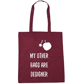 Hippowarehouse My other bags are designer Tote Shopping Gym Beach Bag 42cm x38cm, 10 litres