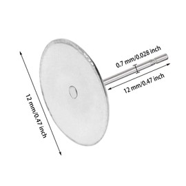 Tupalizy Stainless Steel Flat Blank Pad Tray Earring Posts Earring Pin Studs for Resin Stud Earring Jewelry Making Earring Repair Business Craft Projects DIY Supplies Accessories, 50PCS (12mm)