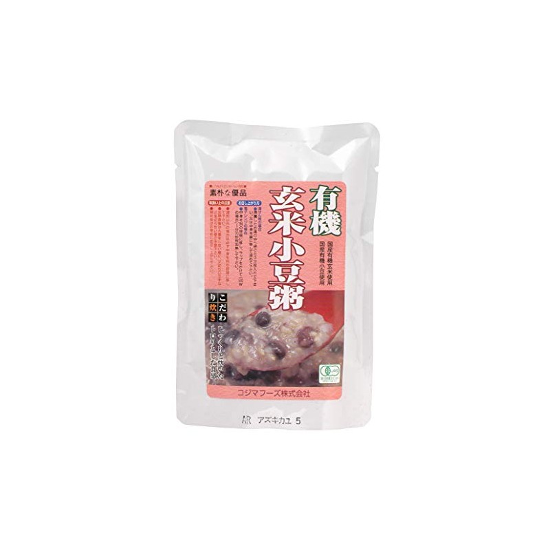 Kojima Organic Brown Rice Adzuki Rice, 7.1 oz (200 g)