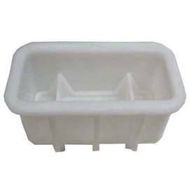 GN LTD Cheese and Yogurt Making Cheese Mould No.38 – Rectangular Pan for Hard & Semi-Hard Cheeses, 2kg Capacity, Dairythene Plastic, Draining Holes & Feet for Air Circulation - 230mm x 100mm x 105mm