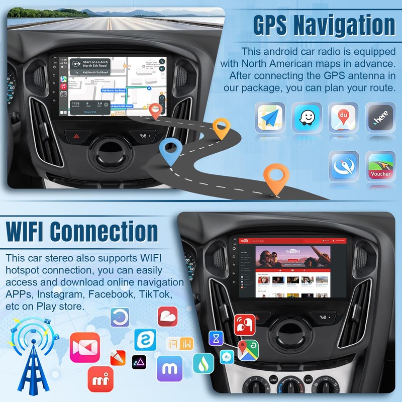 Naifay Android Car Radio for Ford Focus 2012 2013 2014