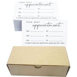 RXBC2011 Appointment Reminder Cards for Beauty Makeup Hair Nail Salon Barber Shop Restaurants Therapist Pack of 500 Type4 (white 500PCS)