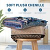 Edcooy Boho Throw Blanket, Chenille Jacquard Tassels Throw Blankets for