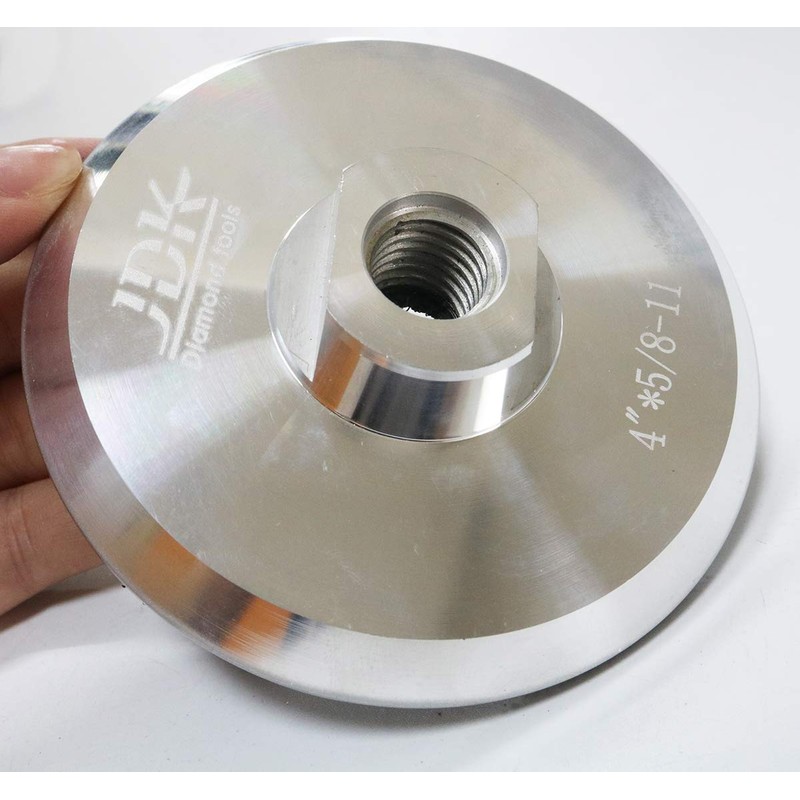 4 Inch Aluminium Backing JDK061004R Hook and Loop Pad with