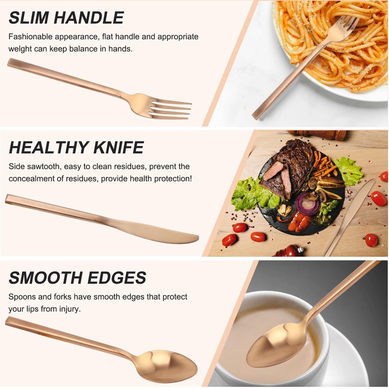 20 Piece Silverware Set for 4,Stainless Steel Flatware Set,Tableware Cutlery