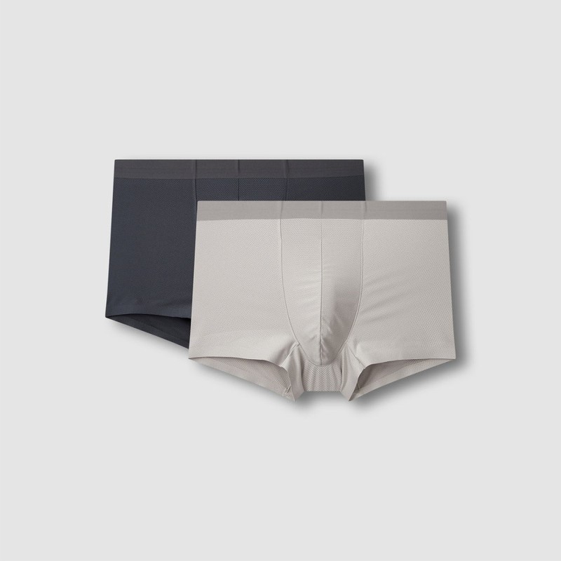 JAJU [JAJU/자주] Men's Mesh Boxer Briefs 2-Pack (Choose 1 of