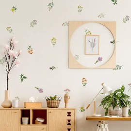 Wall Sticker Flower Stylish Wallpaper Sticker Cute Art Kindergarten Nursery