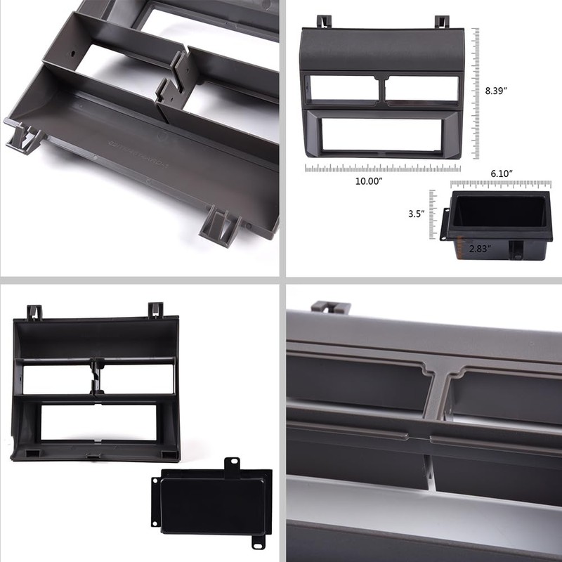 ALLGOOD Car Stereo Radio Install Dash Cover Cap w/o Wire