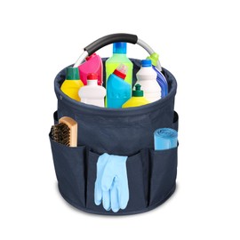 mumisuto Cleaning Caddy with Handle,Cleaning Caddy Organiser, Tool Organizer Bag, Portable Multi Cleaning Organiser Caddy, Multi pocket Craft Caddy Universal