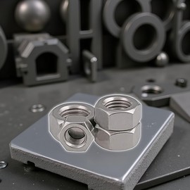 4Pcs 10 x 1.25 mm Pitch Stainless Steel Left Hand Thread Hex Nut Metric Thread Handle Nuts Tools