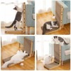 L-Shaped Cardboard Cat Scratcher 2-Pack 23.6 Inch Board with Ball