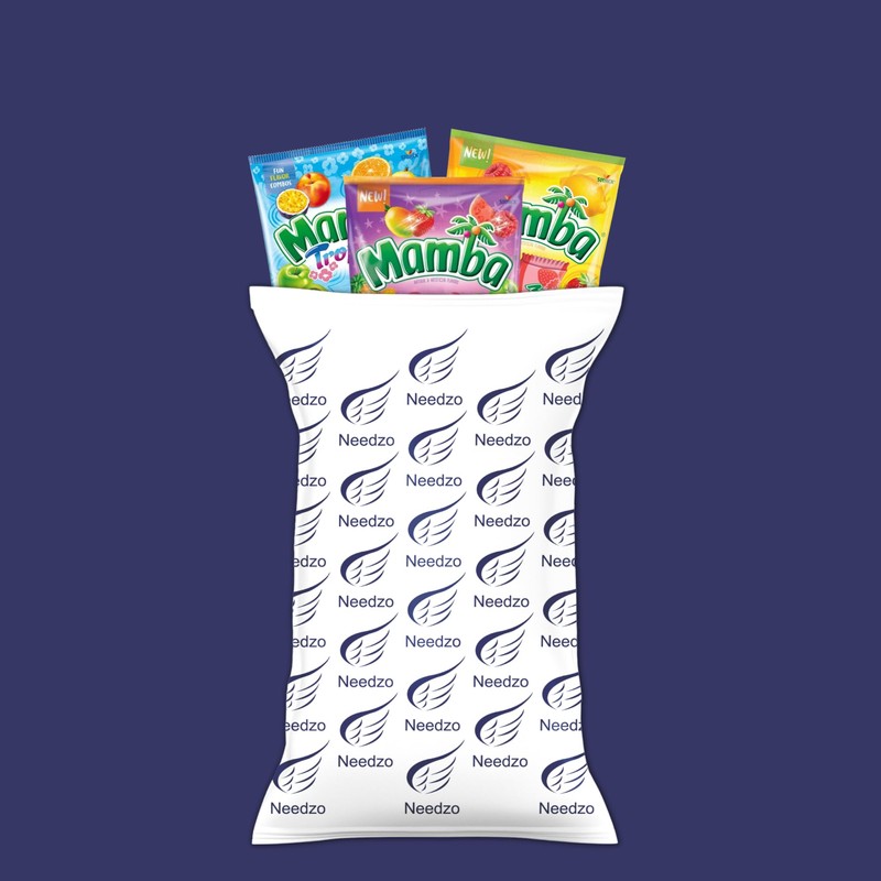 Needzo Mamba Chewy Candy Assortment, Tropical Chews, Fruit Strips, and
