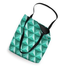 Green Geometric Triangles Shadow Tote Bag