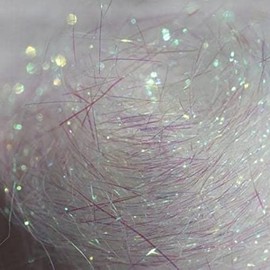 Iridescent White Shred fine Tinsel crystalina Fiber Thin Shred Shredded Thin Sparkly Wool Tissue Paper Birthday Present Box Gift Bag Easter Christmas Padding Luxury Design (30g Pack)