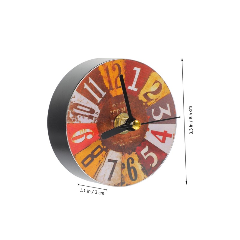 SHOWERORO Retro Fridge Magnets Creative Clock Stickers Vintage Wall Clock