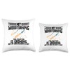 Woodturner Smocks for Men Chisel Set Kit Woodturning Throw Pillow