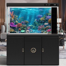 Under The Sea Aquarium Background Turquoise Underwater World Theme Terrarium Background Deep Ocean Sea with Coral Rocks Fish Tank Backdrop Tropical Ocean Marine with Sunbeams Backdrops 24x16in