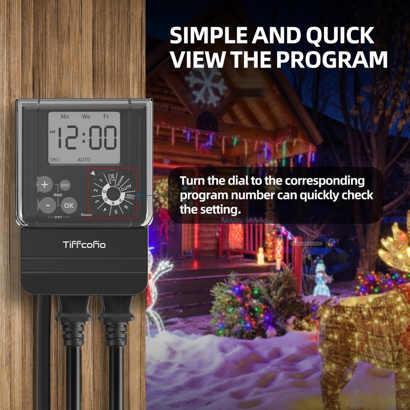 New Digital Outdoor Timer Waterproof, Dial Programmable Method, Outdoor Pool