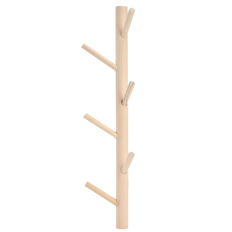Punch Free Wall Mounted Coat Rack Towel Hanger Tree Branch