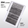 Lash Clusters 204 Pcs Individual Lashes Clusters Eyelash Extensions False