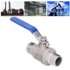 Ball Valve 304 Stainless Steel NPT 3/4in 2 Male Thread