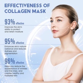 Allony Biodance Bio-Collagen Real Deep Mask, Bio Collagen Mask, Biodance Collagen Mask Overnight, Tiefenwirksame Feuchtigkeitsversorgung, Lifting und Anti-Falten(4PCS)