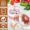 Garlic Keeper for Counter with Lid Ventilated Ceramic Garlic Keeper,