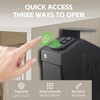 Biometric Gun Safe box, 3-Way Unlock pistol safe: Fingerprint, Digital