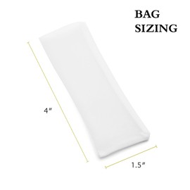 Gutenberg's 1.5x4 inch tough nylon micron filter bags 25 Packs | tea filter bags | All Micron Sizes (25-Pack, 5 micron(u))