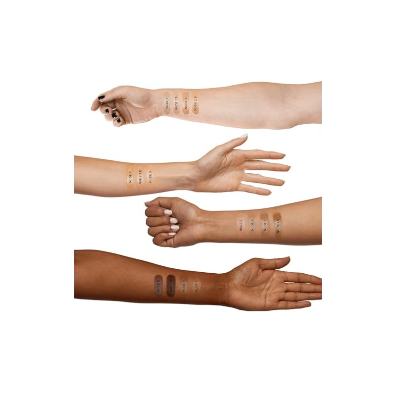 Nudestix Tinted Cover Liquid Foundation Lightweight Buildable Coverage For Natural