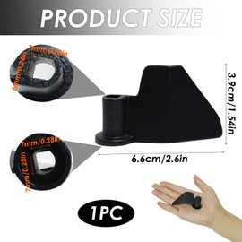 Universal Bread Maker Paddle, Non-Stick Breadmaker Paddle, Bread Machine Replacement Parts Teflon Coated Carbon Steel Kneading Paddle Replacement Mixing Paddles Spares