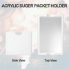 MOJIEZUO Sugar Packet Holder for Coffee Bar, Acrylic Sugar Packets